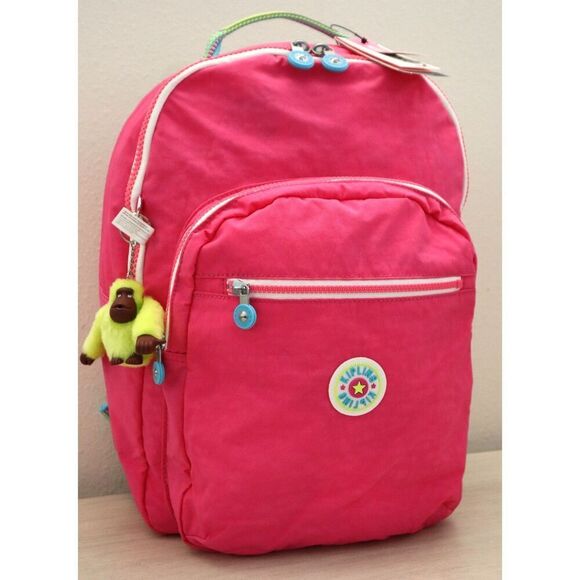 Kipling KIA5L4-2JA Women's Fresh Pink 15" Laptop Seoul Backpack - Picture 1 of 10